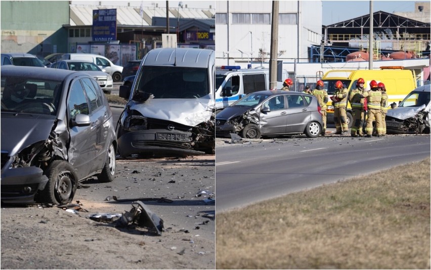 Wypadek na ulicy Zielnej we Włocławku