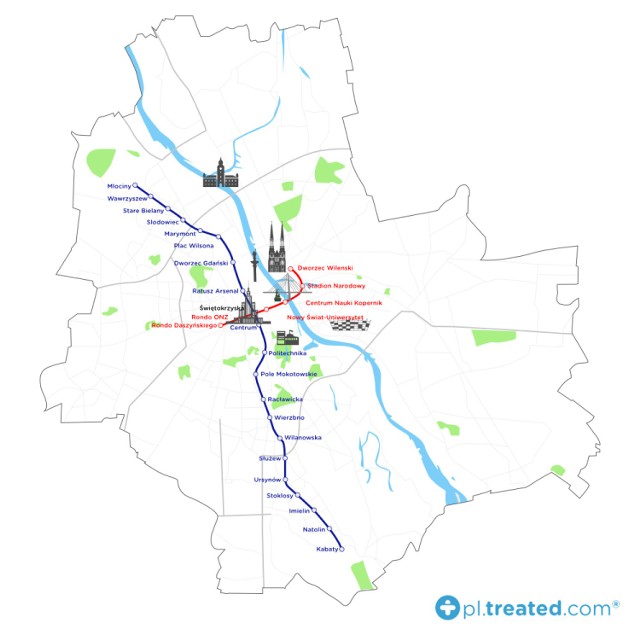 "Mapa Kaloryczna Metra Warszawskiego". Ile możemy schudnąć rezygnując z komunikacji? [GRAFIKI]