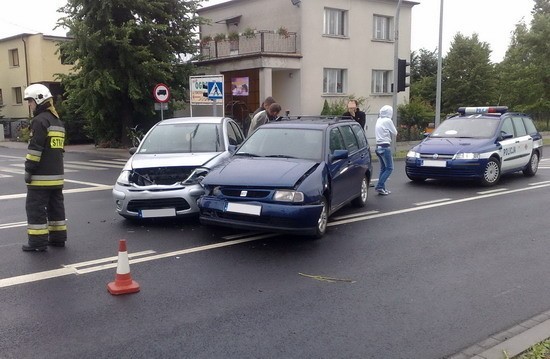 Kolizja na skrzyżowaniu ulic Poznańskiej i Zachodniej