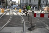 Kraków. Od poniedziałku tramwaje wracają na Krakowską. Na razie odbył się przejazd testowy [ZDJĘCIA]