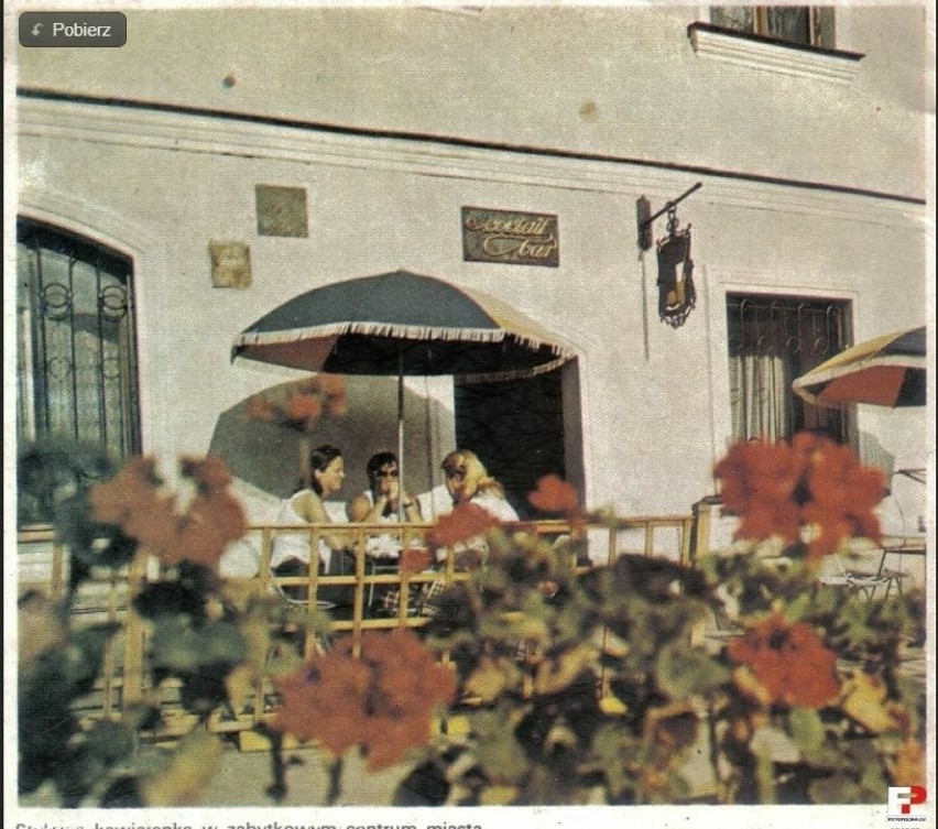 Lata 1980-1981 , Stylowa kawiarenka w centrum Sandomierza