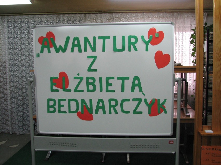 Elżbieta Bednarczyk odwiedziła Bibliotekę Publiczną w Kłobucku