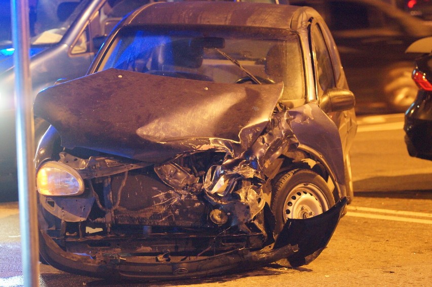 Wypadek na skrzyżowaniu Polnej i Młynarskiej w Kaliszu
