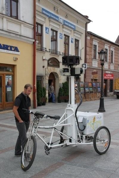 Starówkę tarnowską obfotografował trójkołowy pojazd