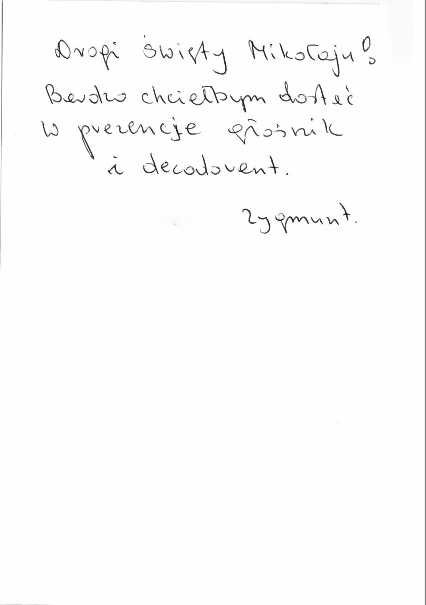 Mieszkańcy skierniewickiego DPS-u napisali listy do świętego Mikołaja