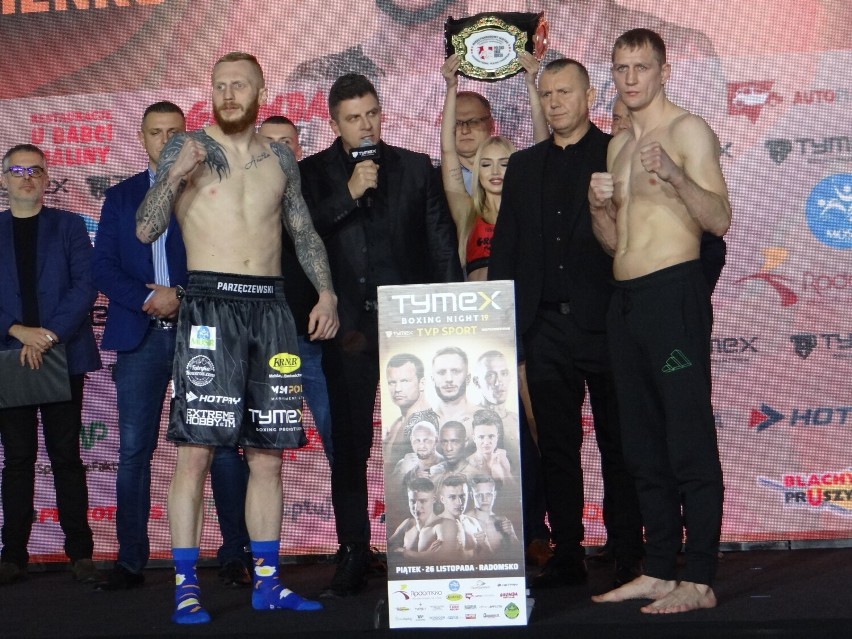 TYMEX Boxing Night 19 w Radomsku. Ceremonia ważenia zawodników [ZDJĘCIA]