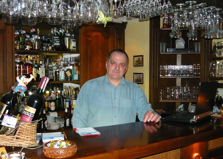 Roman Mrozik-Gliszczyński z restauracji Romanova w Miastku