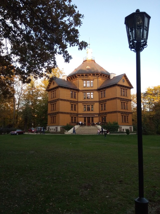 Park okalający pałacyk w Antoninie