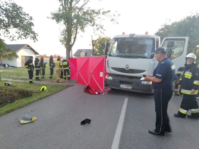 Gmina Kamieńsk. Śmiertelny wypadek w Gorzędowie, zginął motocyklista