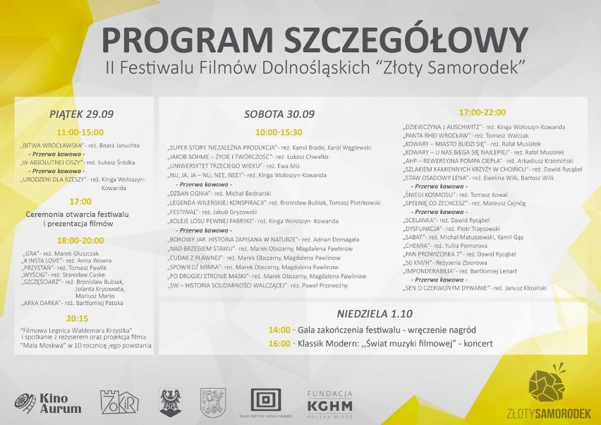 Złotoryjski Festiwal filmowy dla dolnoślązaków - Złoty Samorodek zaprasza