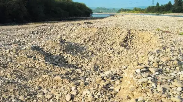 W pobliżu Brzeznej jest wiele łach żwiru naniesionych przez Dunajec i Poprad. Wystarczy koparka, żeby za darmo zdobyć cenny materiał budowlany