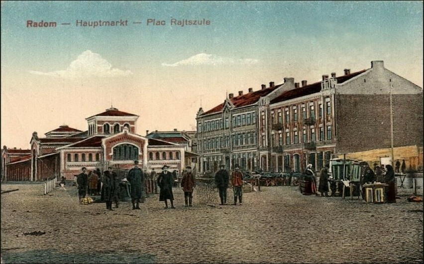 Lata 1900-1914 , Plac Rajszule z halą targową.