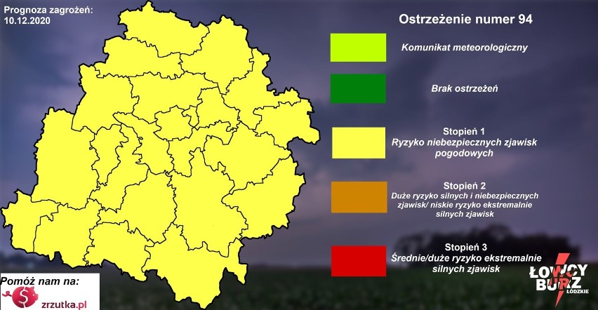 Ostrzeżenie przed gołoledzią dla powiatu opoczyńskiego i tomaszowskiego. Kierowcy powinni zachować szczególną ostrożność