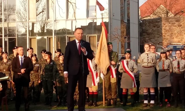 Prezydent Andrzej Duda w Sulęcinie, 8 kwietnia 2019