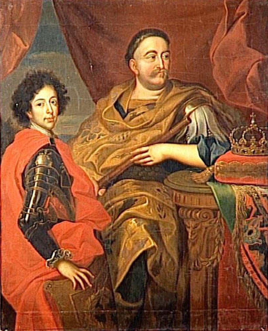 Królewicz Jakub i król Jan III Sobieski (zdjęcie ze zbiorów...