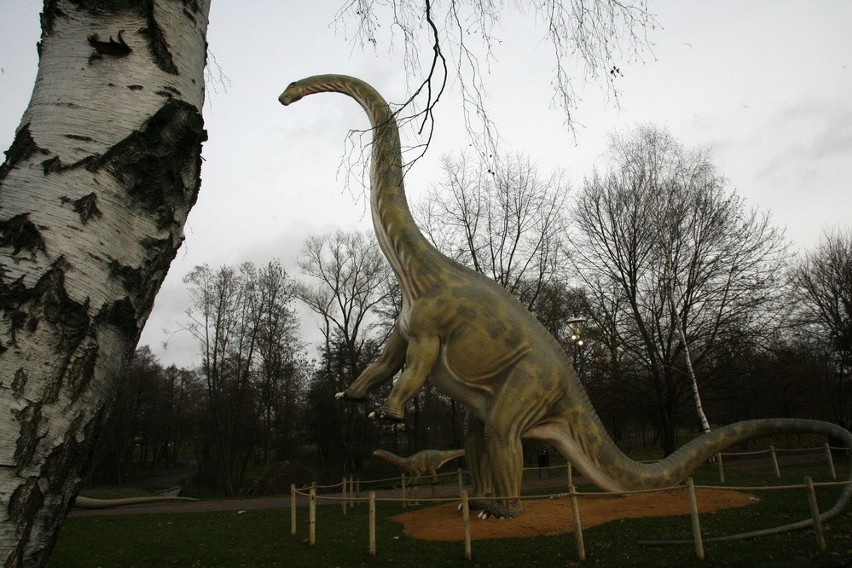 Dinozaury w parku Wrocławskim (ZDJĘCIA)
