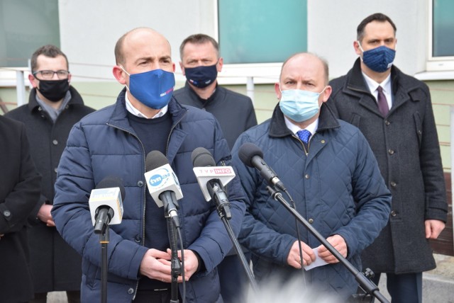 Konferencja Borysa Budki w Kędzierzynie-Koźlu.