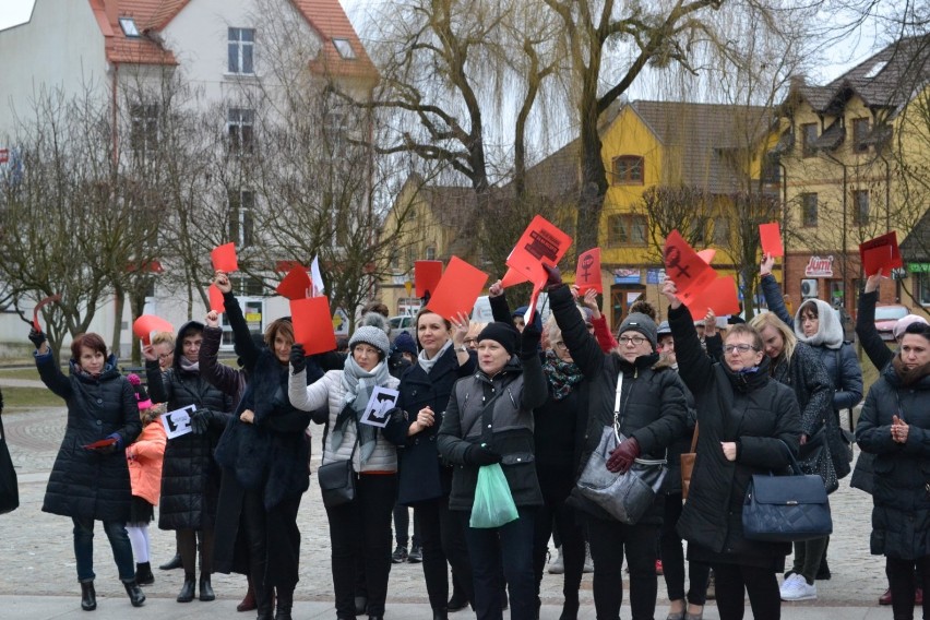 Czarny protest w Człuchowie 8.03.2017