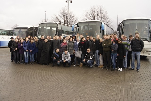 Do Częstochowy pojechało m.in. kilkuset abiturientów z klas...