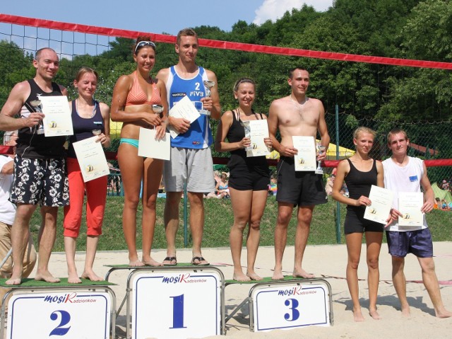 Wakacyjny turniej siatkówki plażowej mikstów 2013 w Radzionkowie