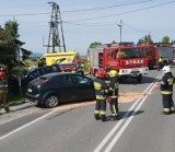 Wypadek na DK 28 w Cieniawie. Jedna osoba trafiła do szpitala