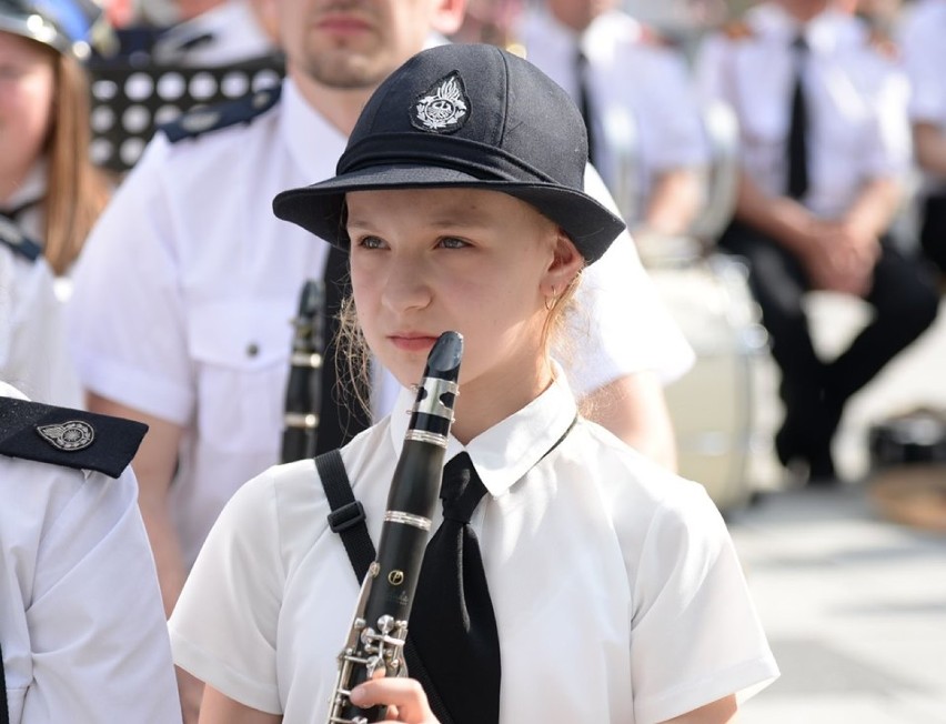 Wadowice. Strażacy zagral i w hołdzie dla Jana Pawła II. [Zdjęcia]