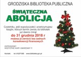 Grodziska Biblioteka Publiczna ogłasza świąteczną abolicję dla czytelników!