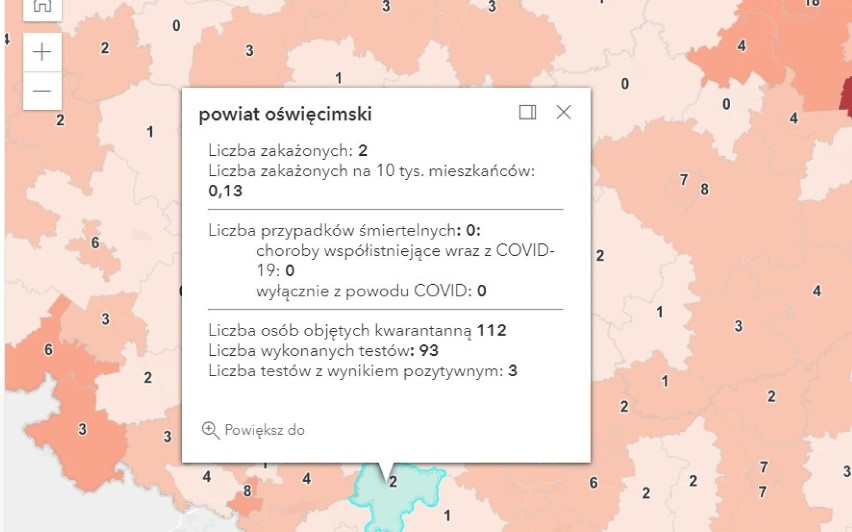 Koronawirus, raport 15 października 2021. Niski - jeszcze - przyrost zakażeń w Oświęcimiu, Olkuszu, Wadowicach i Chrzanowie