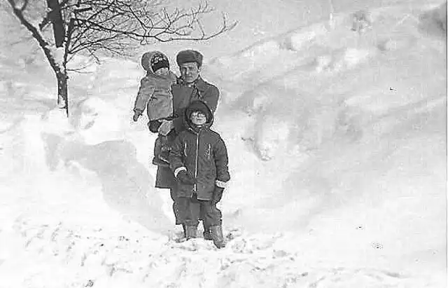 Czaplinek i okolice zimą 1979 roku na zdjęciach rodziny Januszaniec