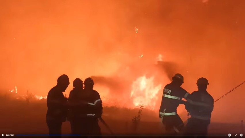 Pożar w Czeskiej Szwajcarii