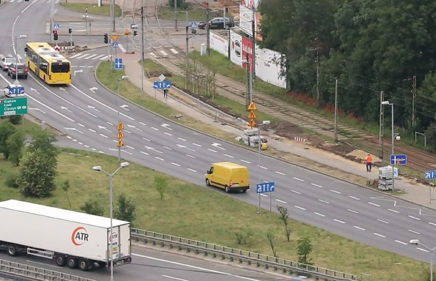 Budowa ścieżki rowerowej wzdłuż Chorzowskiej w Katowicach