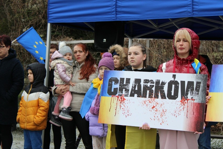 Solidarni z narodem ukraińskim w Chrzanowie. Upamiętnili...