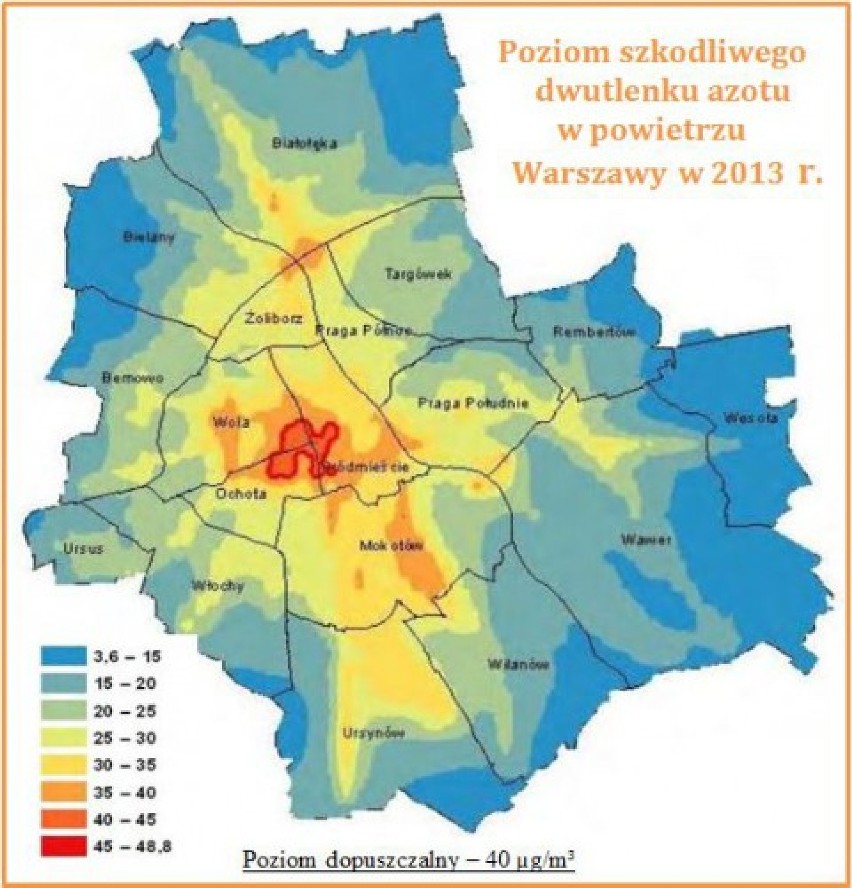 Gdzie powietrze truje w Warszawie?