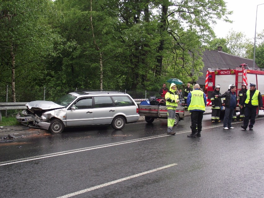 Wypadek w Kaczorowie na drodze krajowej nr 3