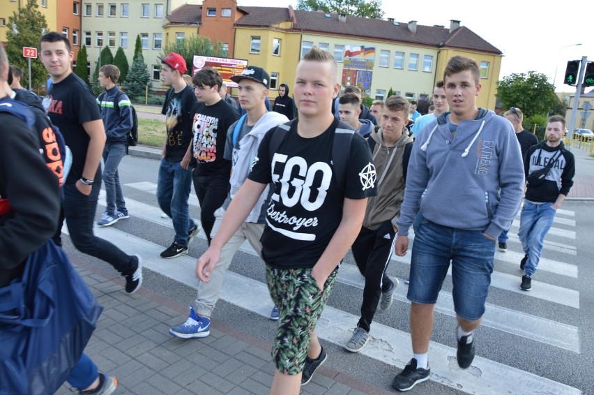 Protest uczniów ZST w Człuchowie