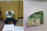 Chorzowianin złapany w Radomiu - dał policjantom 100 zł łapówki, potem próbował zjeść banknot