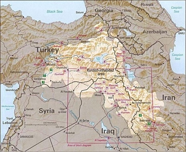 Kurdowie zamieszkują tereny obecnej Syrii, Turcji, Iraku i Iranu. Od lat walczą o swoje państwo