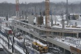 Budowa stadionu Górnika Zabrze: Widok z wieży kościoła [ZDJĘCIA]