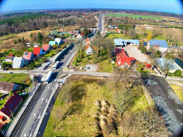 Przebudowana droga krajowa nr 21 na trasie Słupsk-Ustka