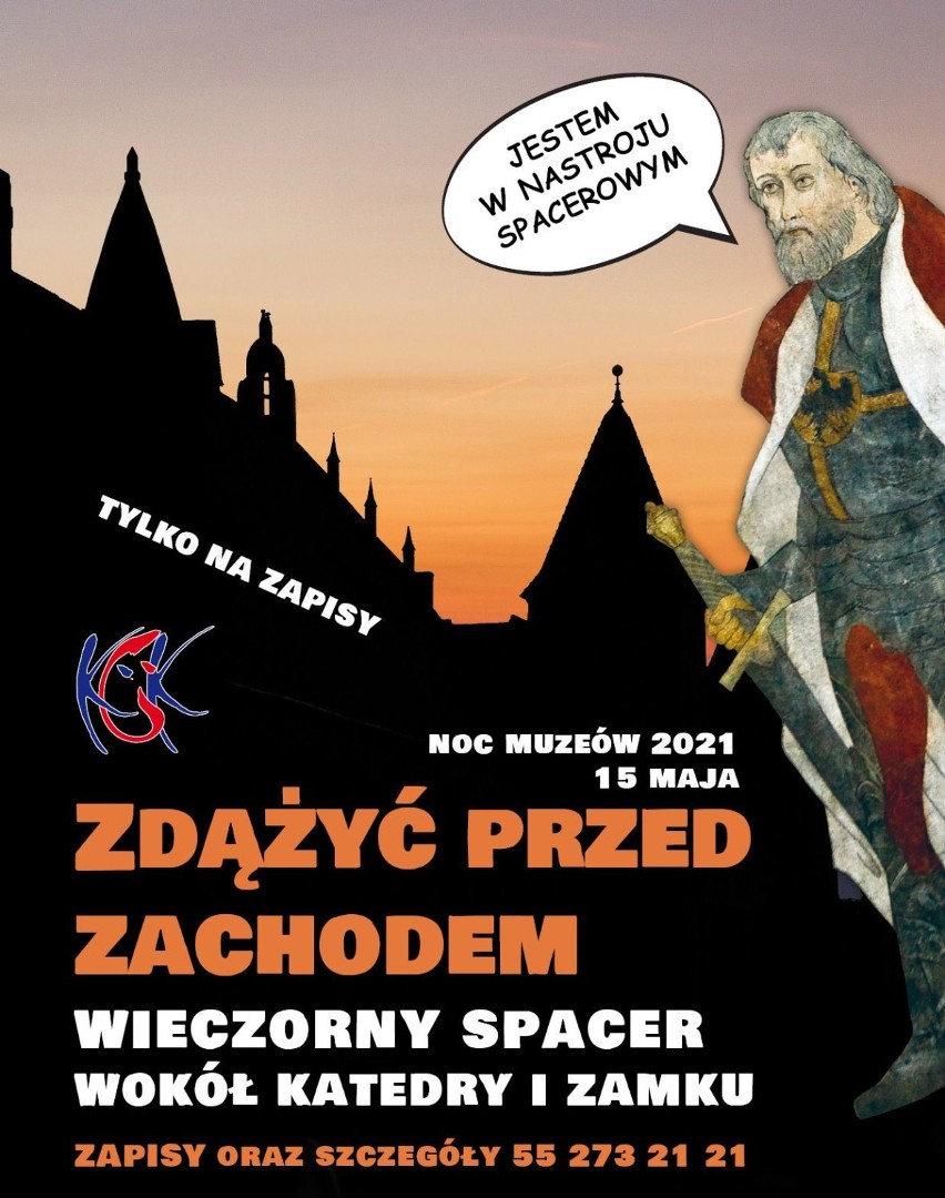 Noc Muzeów 2021 w Kwidzynie. Wieczorny spacer z przewodnikami wokół murów zamku oraz katedry