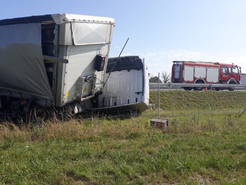 Kolejny wypadek na drodze S5 na kościańskim odcinku