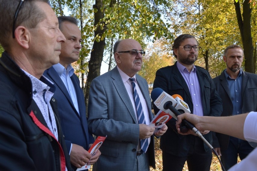 Wybory 2018 w Bełchatowie. Politycy SLD Lewica Razem o swoim starcie w wyborach [ZDJĘCIA, FILM]