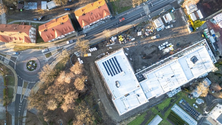 Budowa nowej szkoły w Mysłowicach (styczeń 2024)