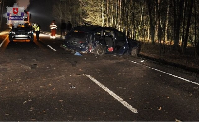 Do wypadku doszło w Białej w gminie Radzyń Podlaski na drodze krajowej nr 63