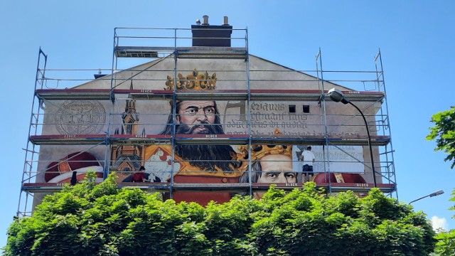 Kolejny mural powstaje w Kaliszu. Już widać pierwsze efekty