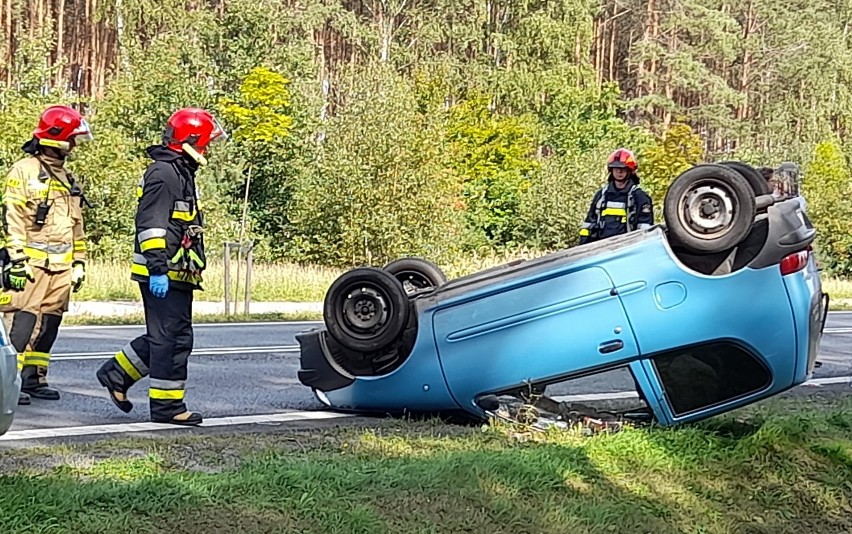 Niebezpieczne zdarzenie drogowe na DK-32 pomiędzy Wolsztynem a Rostarzewem