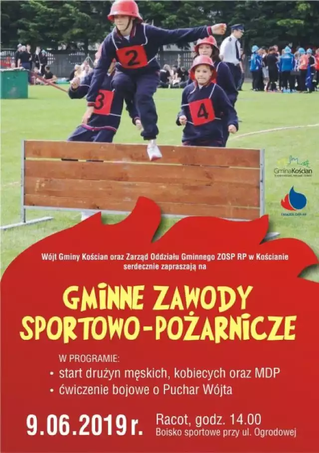 Gminne zawody sportowo-pożarnicze w gminie Kościan
