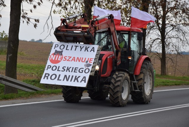 Kolejne protesty rolników w regionie. Traktory wyjechały na drogi w powiecie lublinieckim i kłobuckim