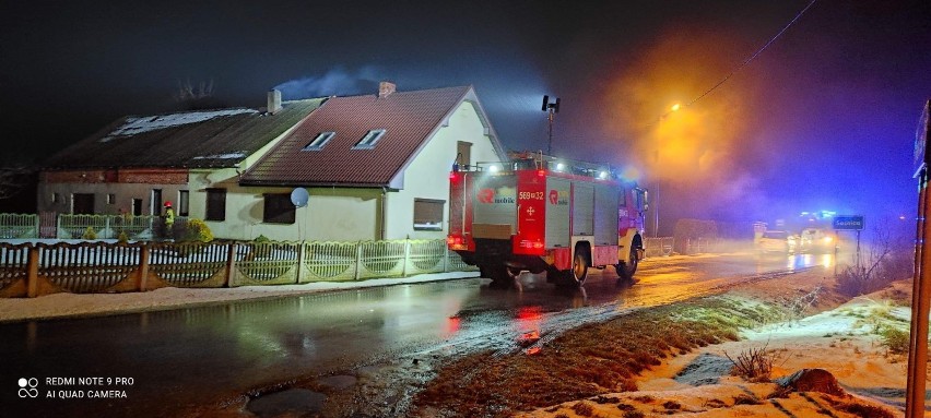 17 lutego 2021 r. o godz. 18:51 zastęp GCBA 4/24/2,8 został zadysponowany do pożaru sadzy w przewodzie kominowym w miejscowości Sośnica