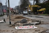 Remontują ulicę Jagiełły w Sławnie. Postęp prac. Zdjęcia